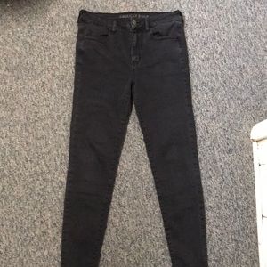 Black American eagle jeans size 10